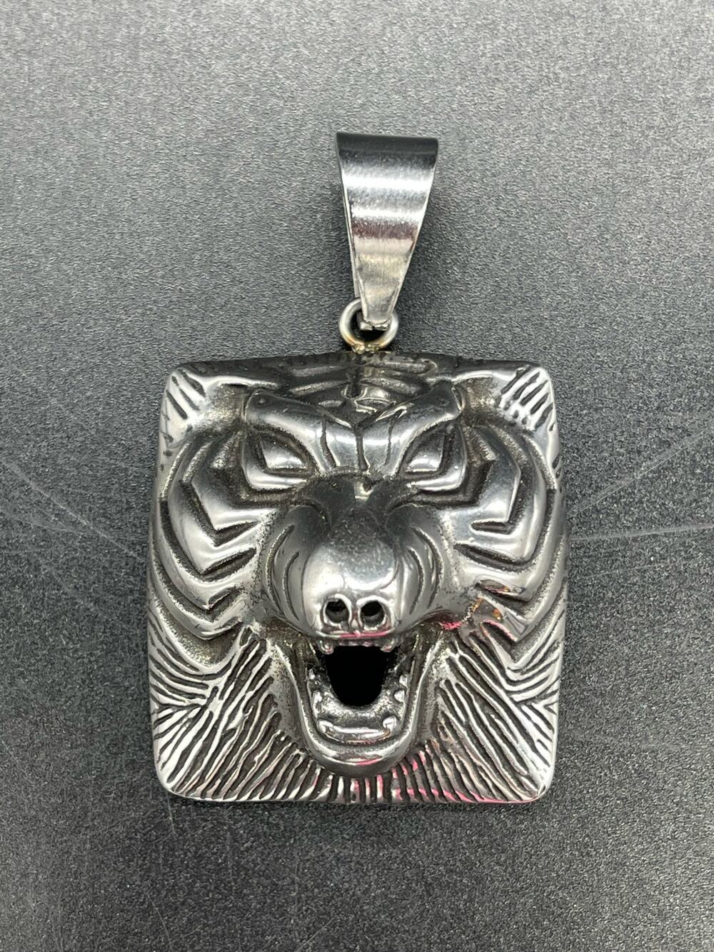 Tiger Head Gothic Men’s Pendant Stainless Steel